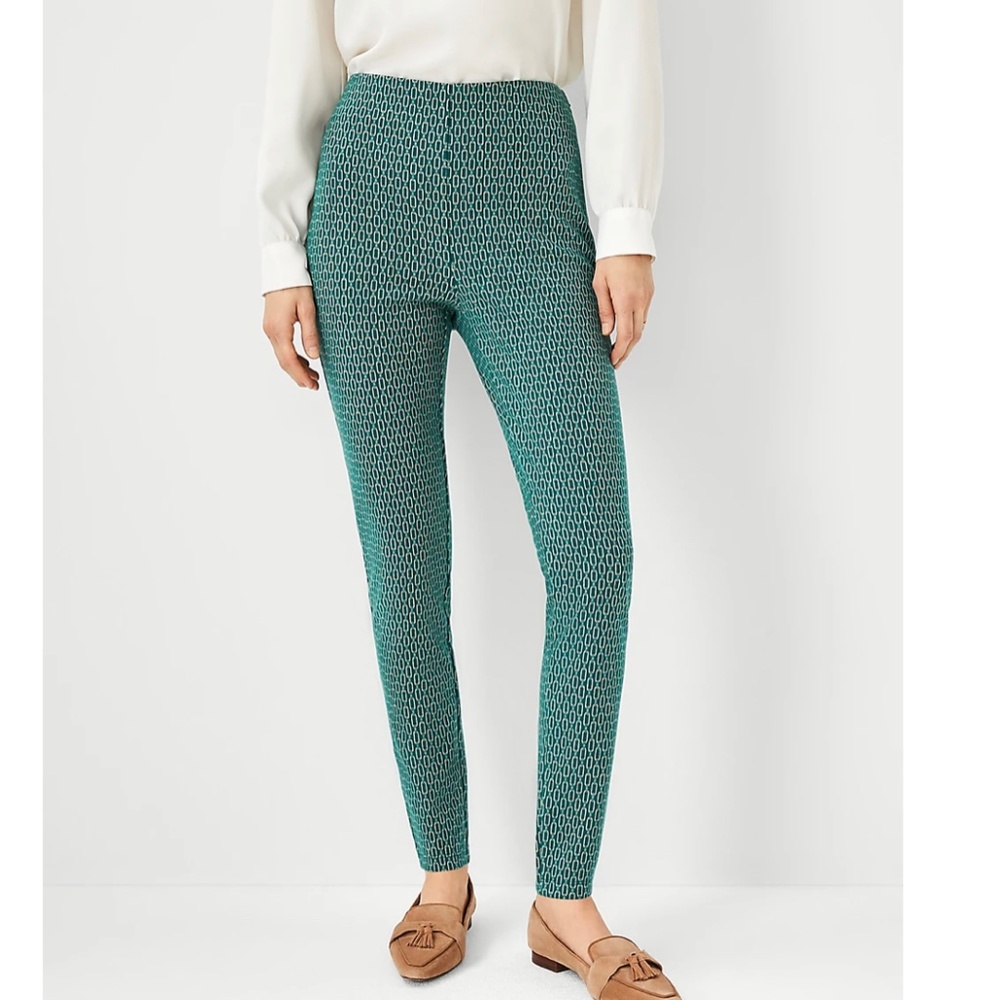 Ann Taylor Chain Link Side Zip Legging